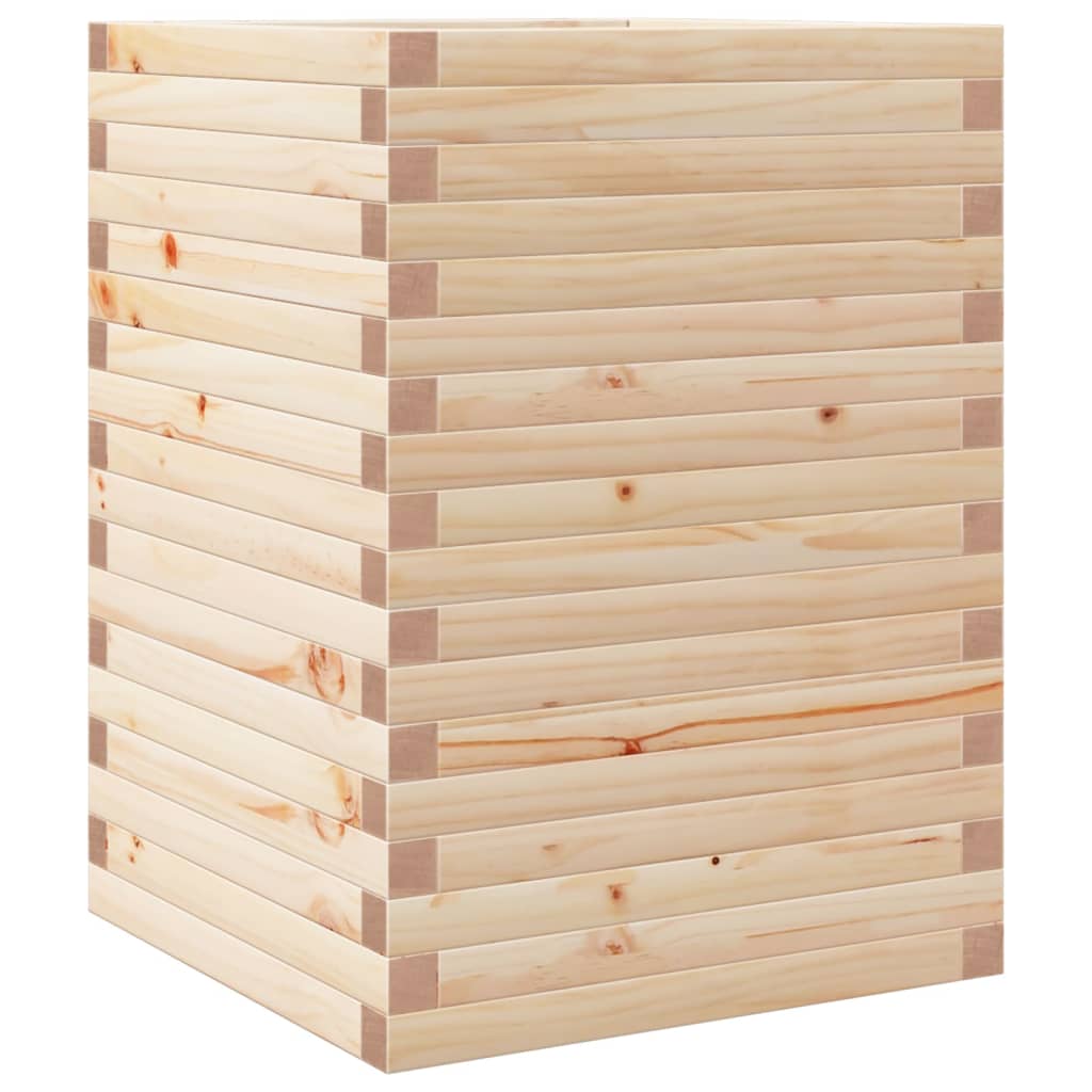 Fioriera da Giardino 50x50x68,5 cm in Legno Massello di Pino