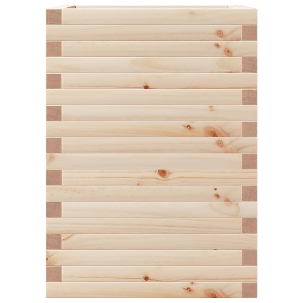 Fioriera da Giardino 50x50x68,5 cm in Legno Massello di Pino