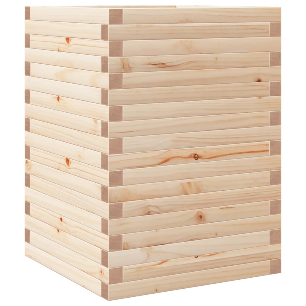 Fioriera da Giardino 50x50x68,5 cm in Legno Massello di Pino