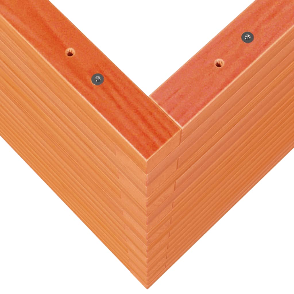 Fioriera Giardino Marrone Cera 50x50x68,5cm Legno Massello Pino