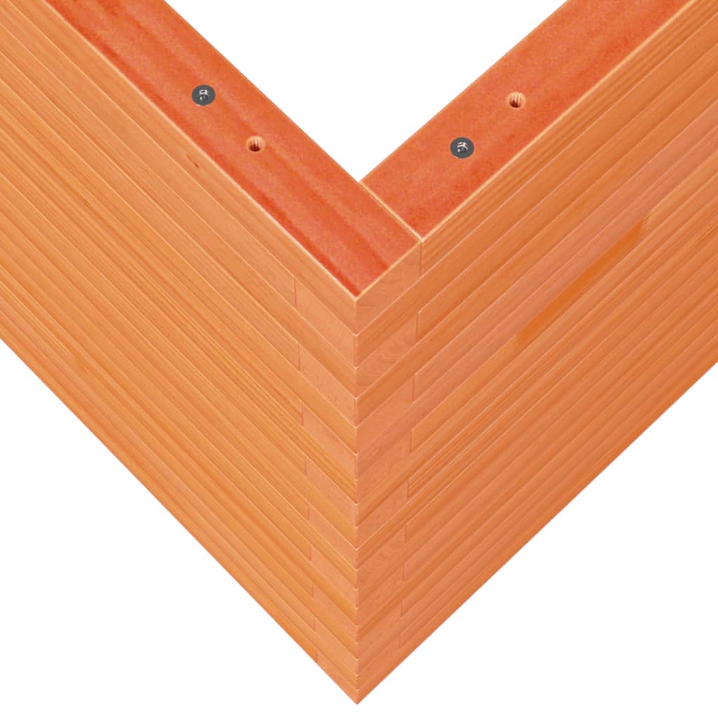 Fioriera Giardino Marrone Cera 60x60x68,5cm Legno Massello Pino
