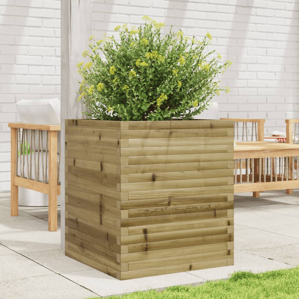 Fioriera da Giardino 60x60x68,5 cm in Legno di Pino Impregnato