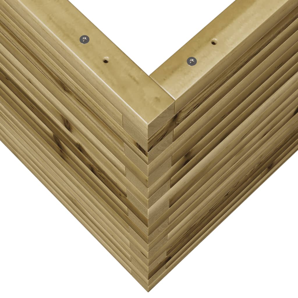 Fioriera da Giardino 60x60x68,5 cm in Legno di Pino Impregnato