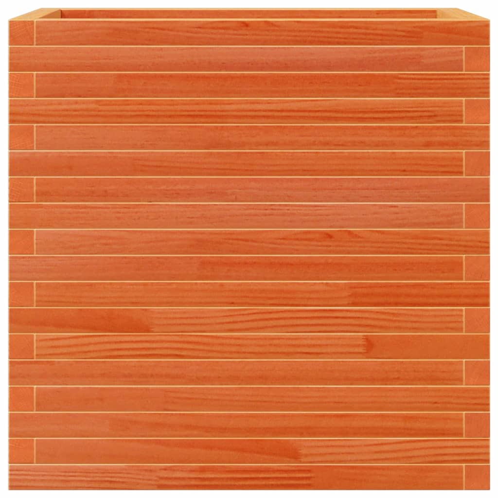 Fioriera Giardino Marrone Cera 70x40x68,5cm Legno Massello Pino