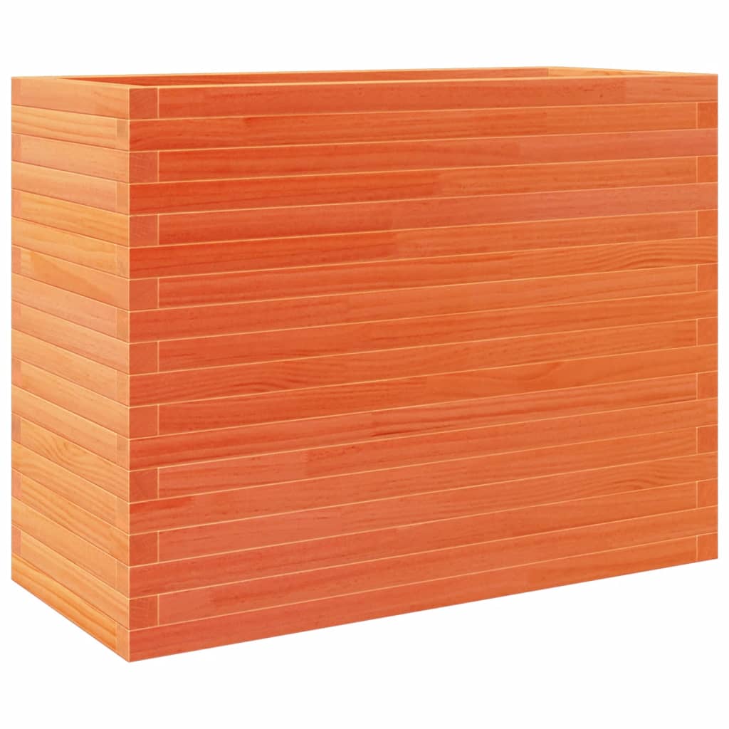 Fioriera Giardino Marrone Cera 90x40x68,5cm Legno Massello Pino