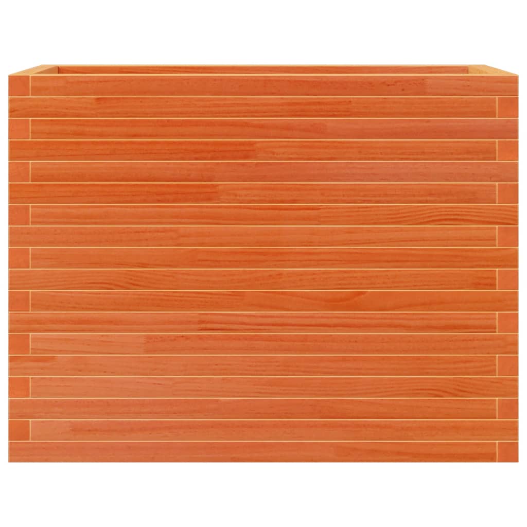 Fioriera Giardino Marrone Cera 90x40x68,5cm Legno Massello Pino