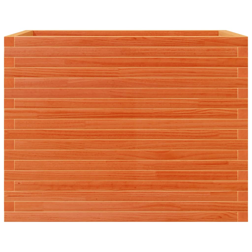Fioriera Giardino Marrone Cera 90x60x68,5cm Legno Massello Pino