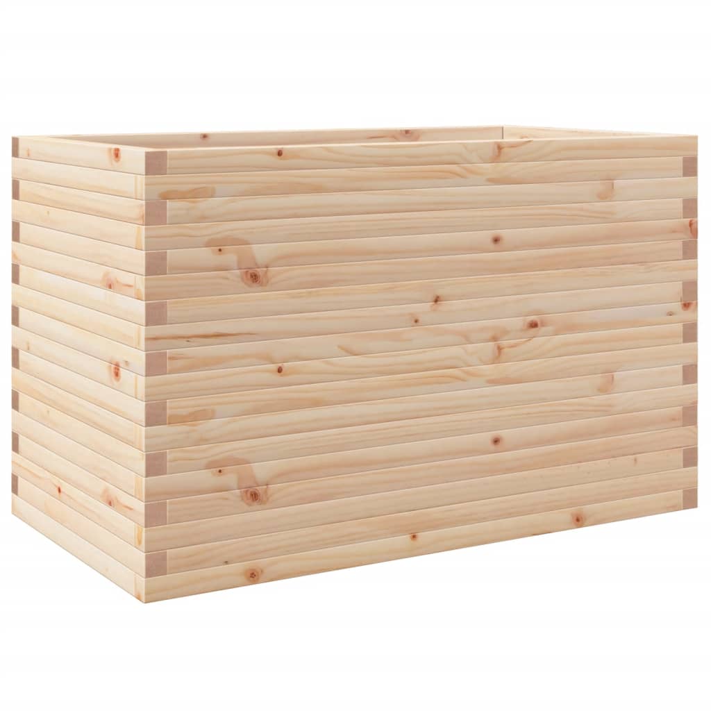 Fioriera da Giardino 110x60x68,5 cm in Legno Massello di Pino