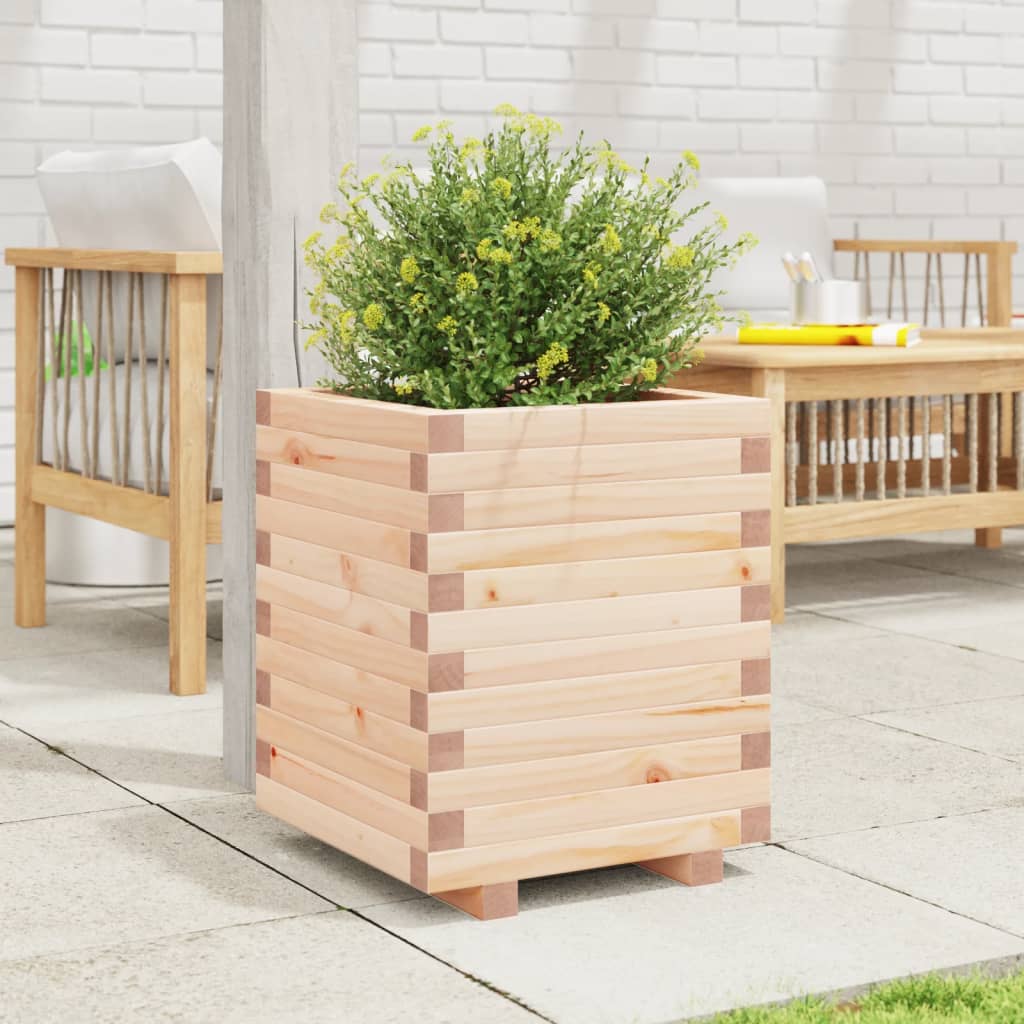 Fioriera da Giardino 40x40x49,5 cm in Legno Massello di Pino