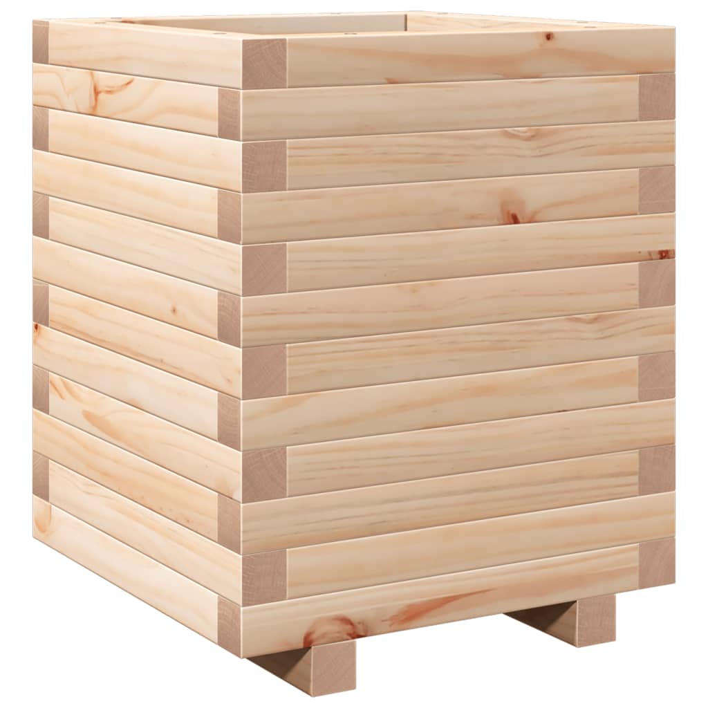 Fioriera da Giardino 40x40x49,5 cm in Legno Massello di Pino