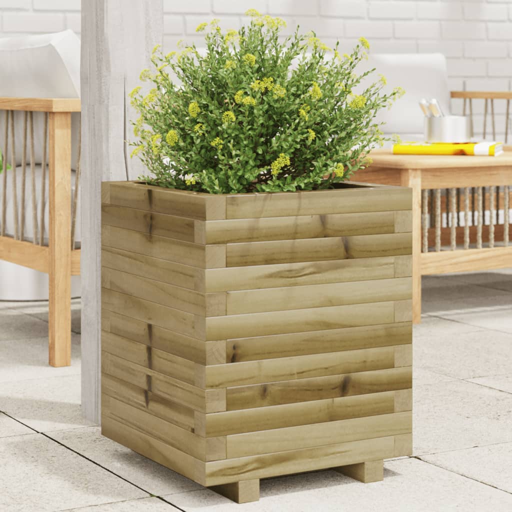 Fioriera da Giardino 40x40x49,5 cm in Legno di Pino Impregnato