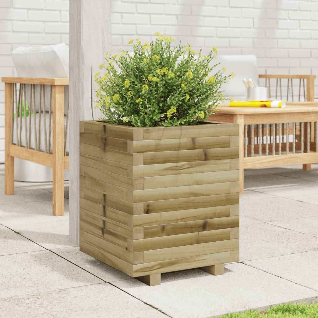 Fioriera da Giardino 40x40x49,5 cm in Legno di Pino Impregnato