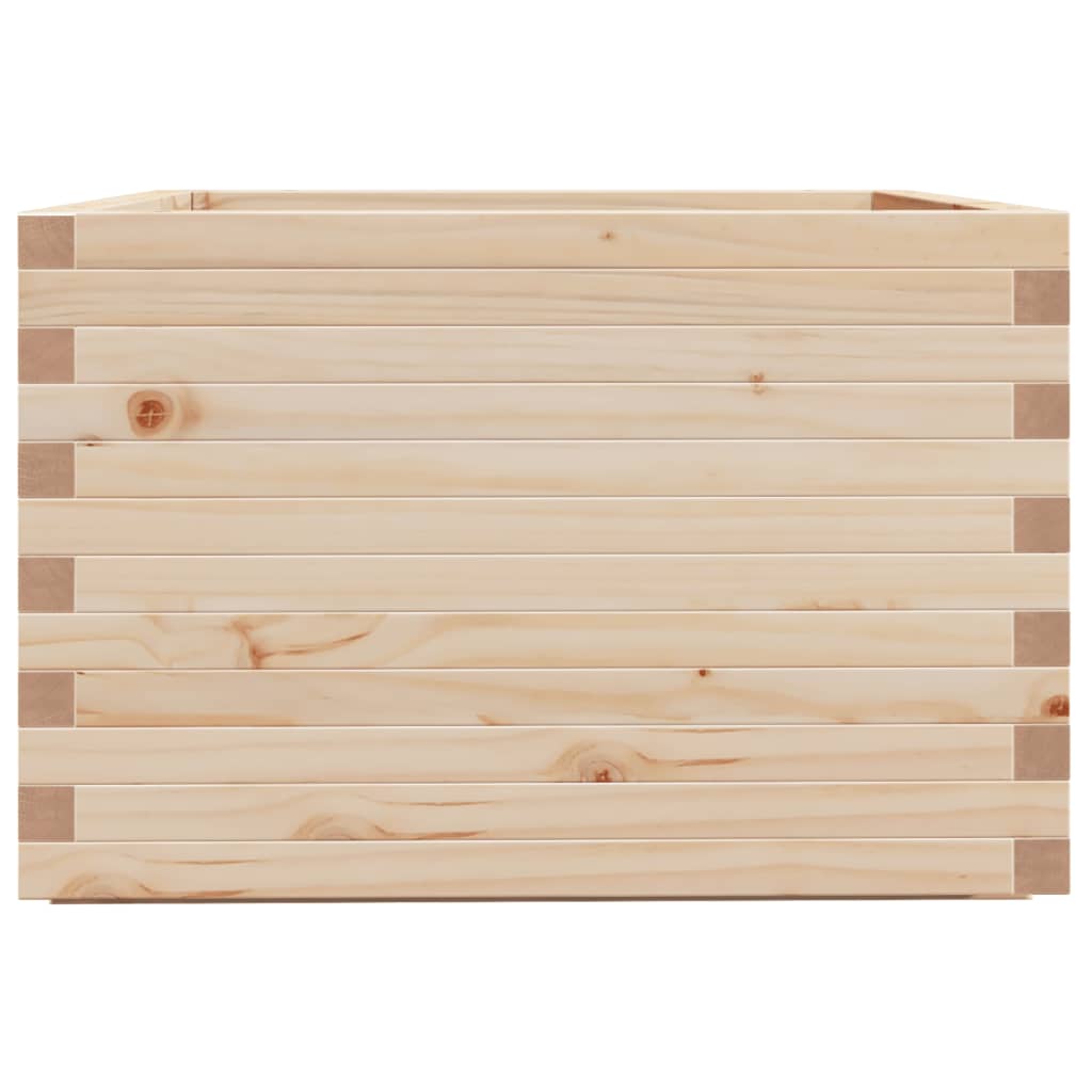 Fioriera da Giardino 70x70x49,5 cm in Legno Massello di Pino