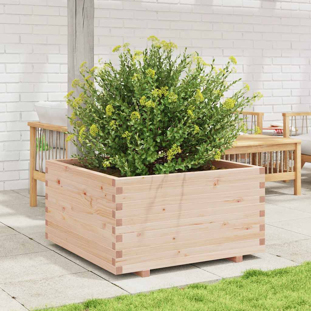 Fioriera da Giardino 90x90x49,5 cm in Legno Massello di Pino