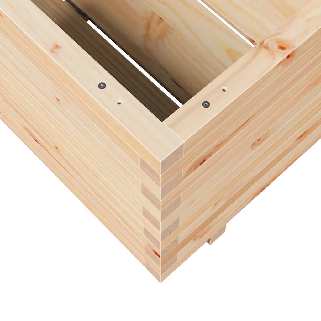 Fioriera da Giardino 90x90x49,5 cm in Legno Massello di Pino