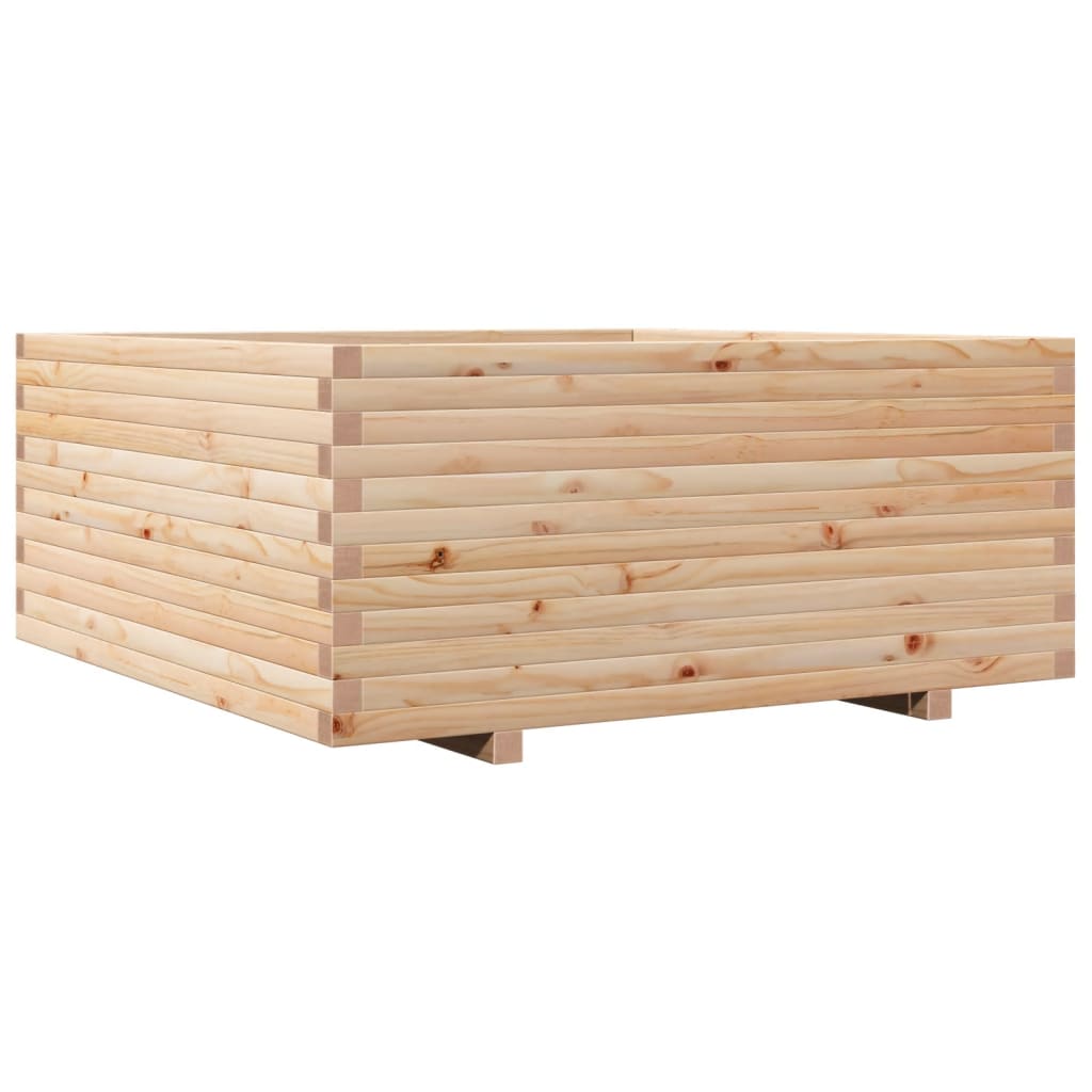 Fioriera da Giardino 110x110x49,5 cm in Legno Massello di Pino