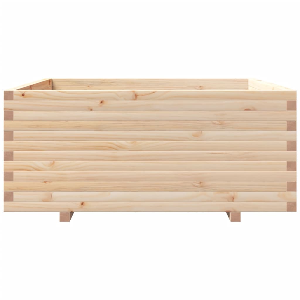 Fioriera da Giardino 110x110x49,5 cm in Legno Massello di Pino