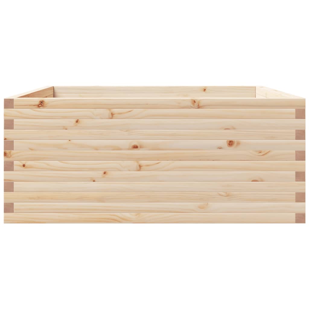 Fioriera da Giardino 110x110x49,5 cm in Legno Massello di Pino