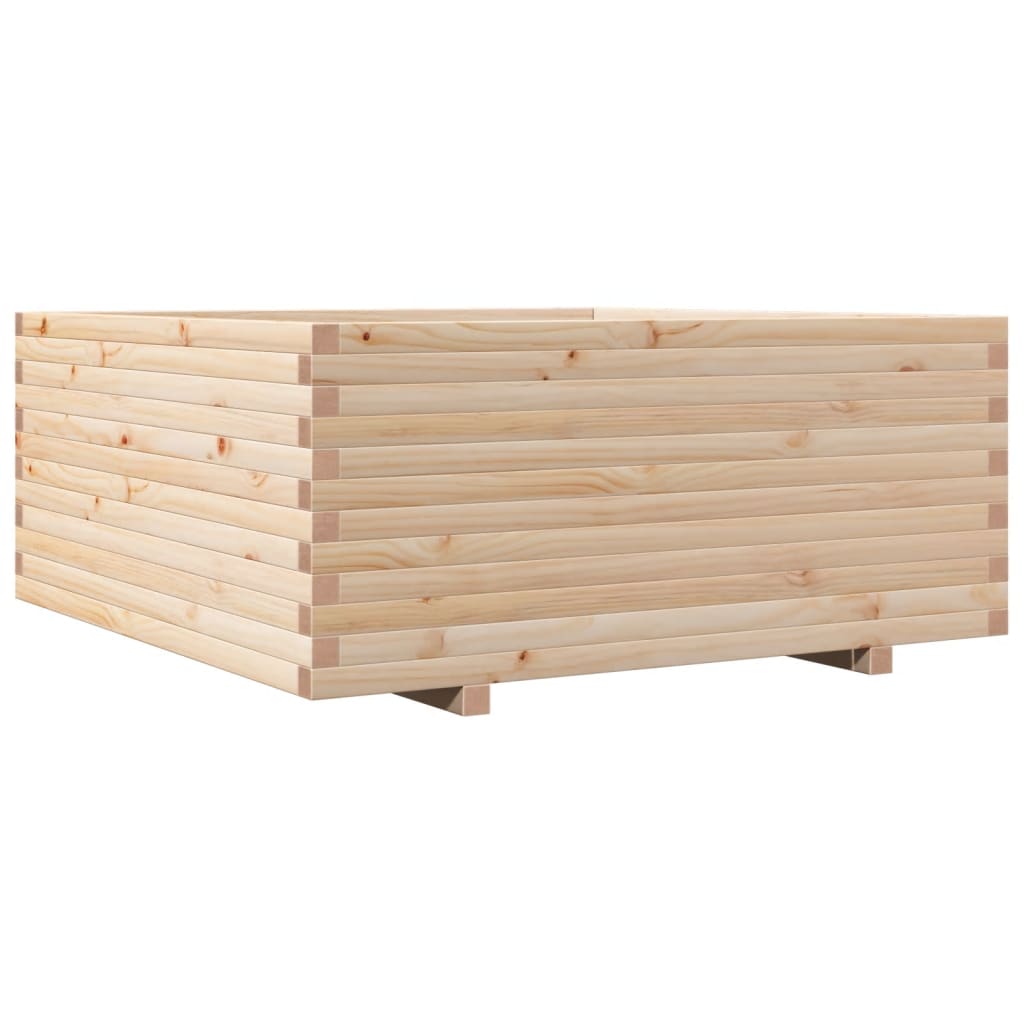 Fioriera da Giardino 110x110x49,5 cm in Legno Massello di Pino