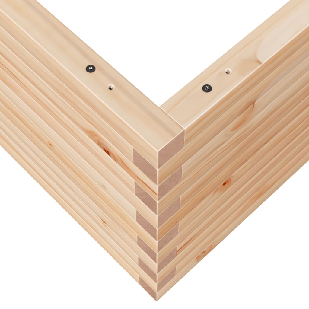 Fioriera da Giardino 110x110x49,5 cm in Legno Massello di Pino