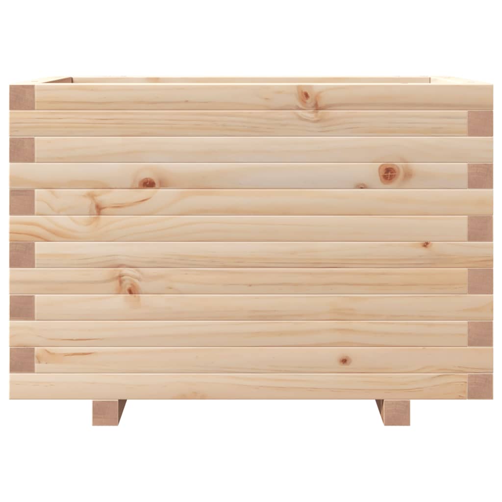 Fioriera da Giardino 70x40x49,5 cm in Legno Massello di Pino