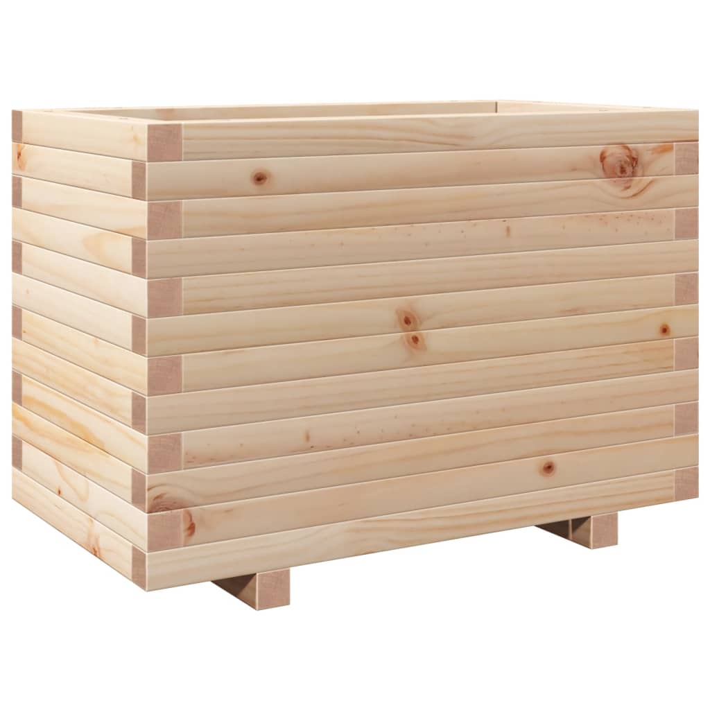 Fioriera da Giardino 70x40x49,5 cm in Legno Massello di Pino