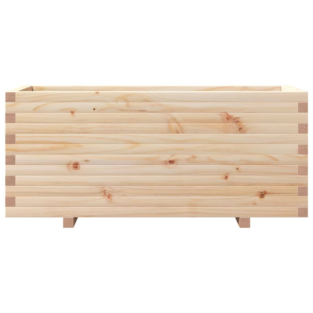 Fioriera da Giardino 110x40x49,5 cm in Legno Massello di Pino