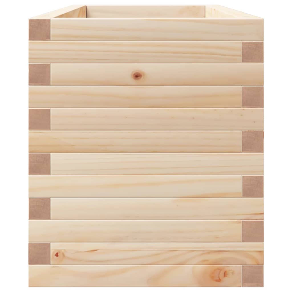 Fioriera da Giardino 110x40x49,5 cm in Legno Massello di Pino