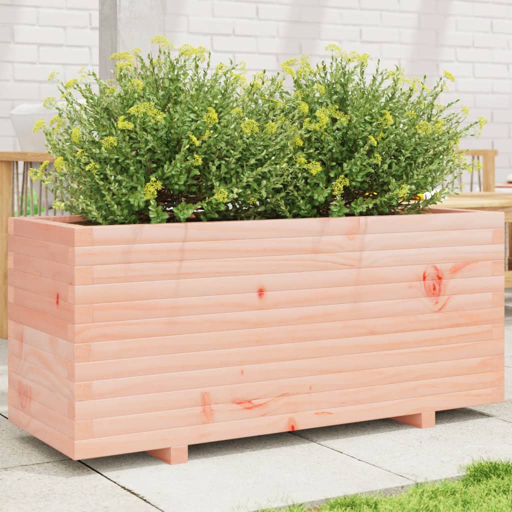 Fioriera da Giardino 110x40x49,5cm in Legno Massello di Douglas