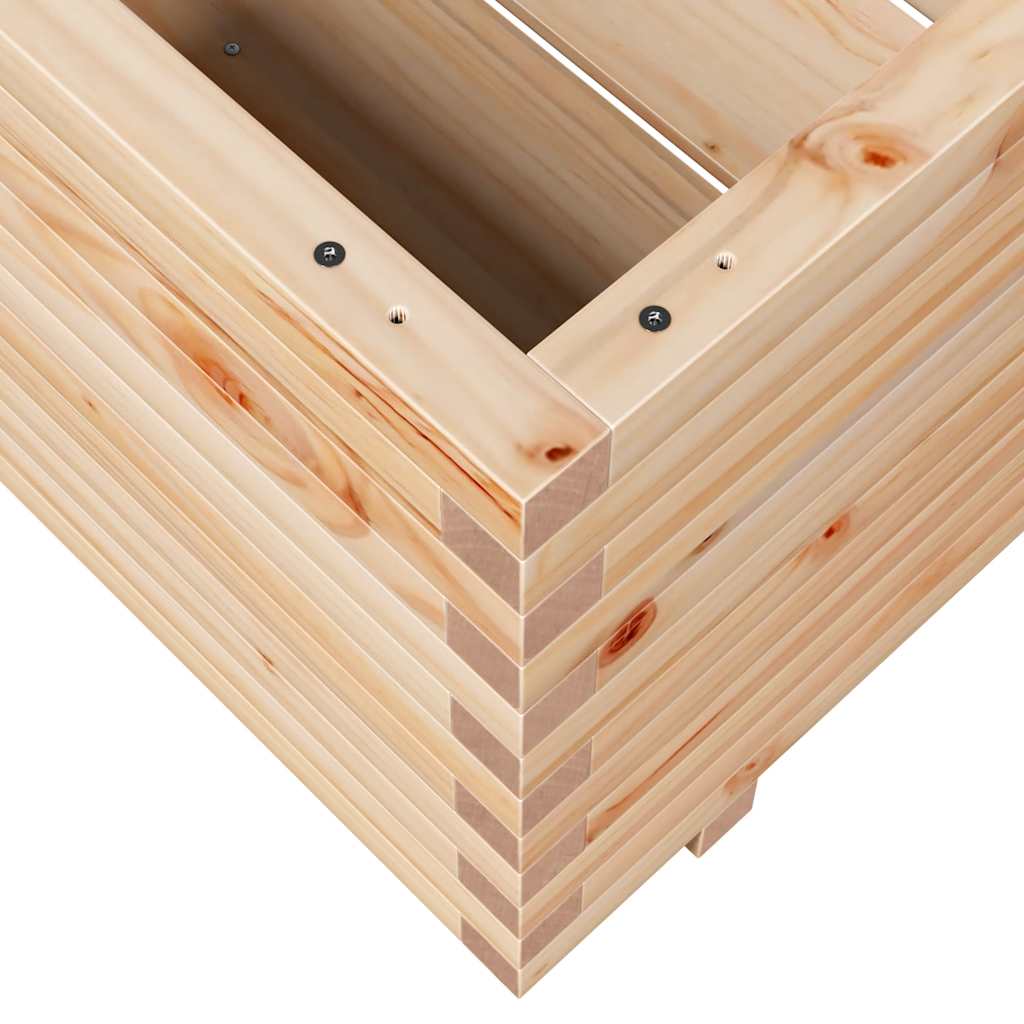 Fioriera da Giardino 90x60x49,5 cm in Legno Massello di Pino