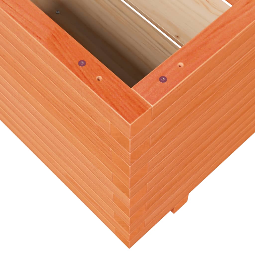 Fioriera Giardino Marrone Cera 90x60x49,5cm Legno Massello Pino