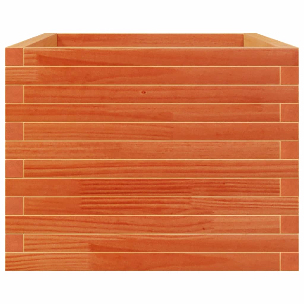 Fioriera Giardino Marrone Cera 110x60x49,5 Legno Massello Pino