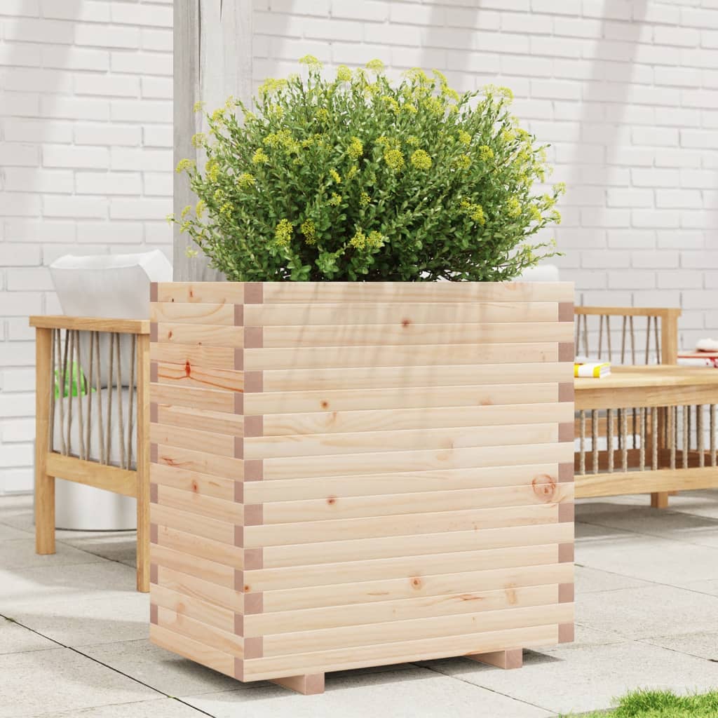 Fioriera da Giardino 70x40x72,5 cm in Legno Massello di Pino