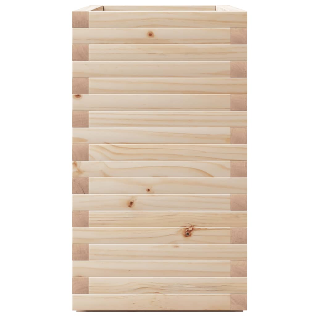 Fioriera da Giardino 70x40x72,5 cm in Legno Massello di Pino