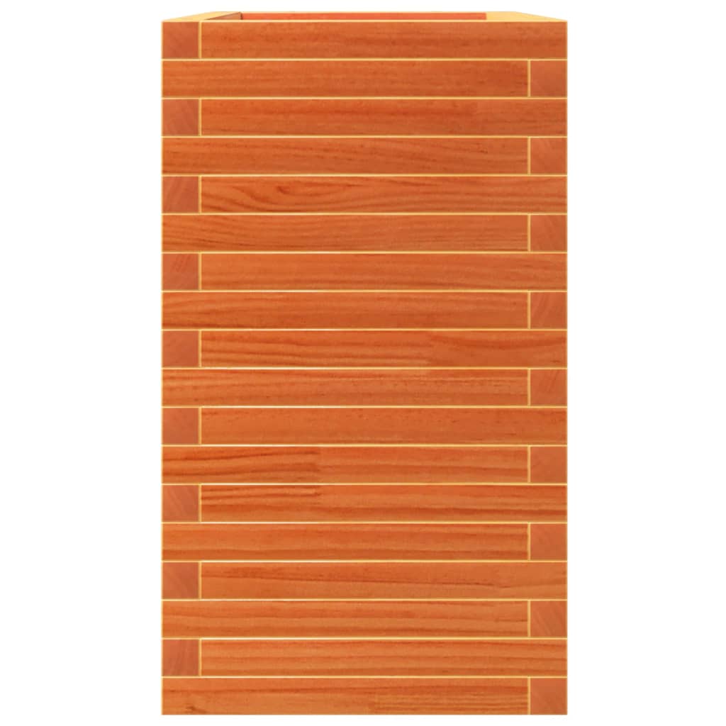 Fioriera Giardino Marrone Cera 90x40x72,5cm Legno Massello Pino
