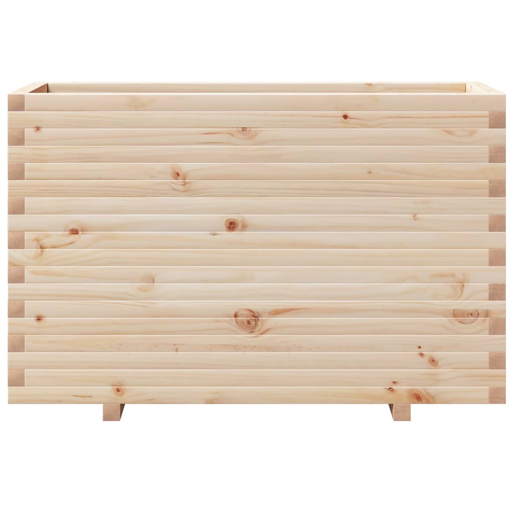 Fioriera da Giardino 110x40x72,5 cm in Legno Massello di Pino