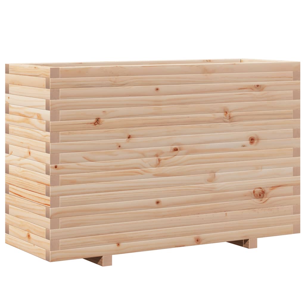 Fioriera da Giardino 110x40x72,5 cm in Legno Massello di Pino