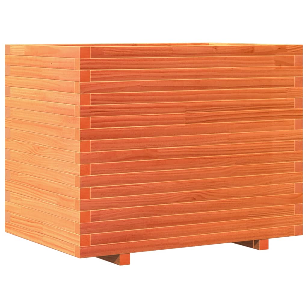 Fioriera Giardino Marrone Cera 90x60x72,5cm Legno Massello Pino