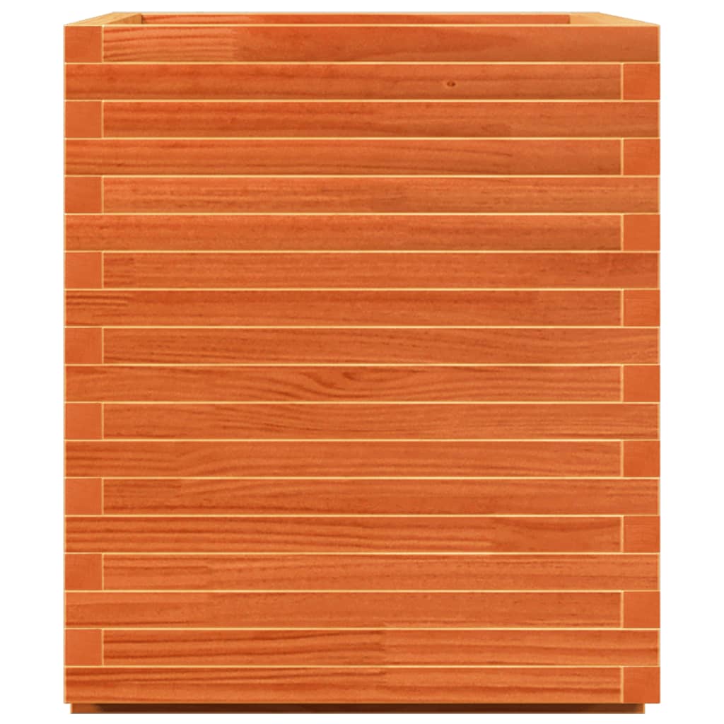 Fioriera Giardino Marrone Cera 90x60x72,5cm Legno Massello Pino