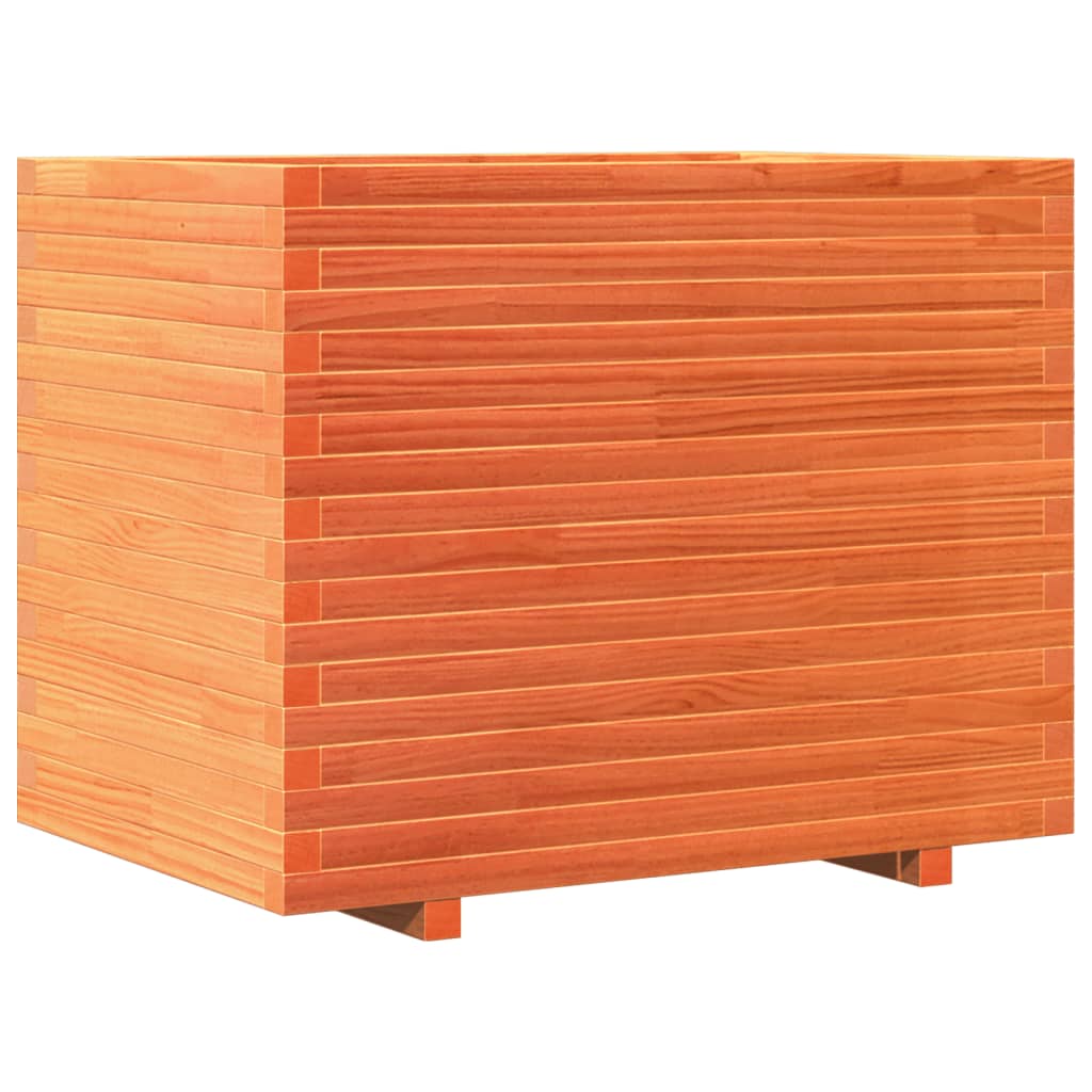 Fioriera Giardino Marrone Cera 90x60x72,5cm Legno Massello Pino