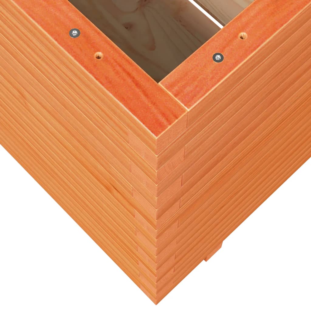 Fioriera Giardino Marrone Cera 90x60x72,5cm Legno Massello Pino