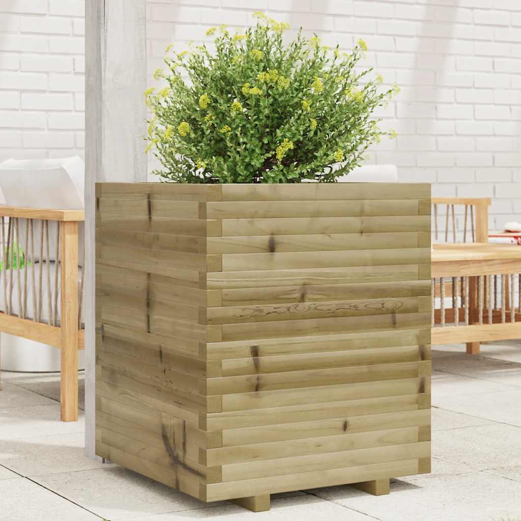 Fioriera da Giardino 60x60x72 cm in Legno di Pino Impregnato