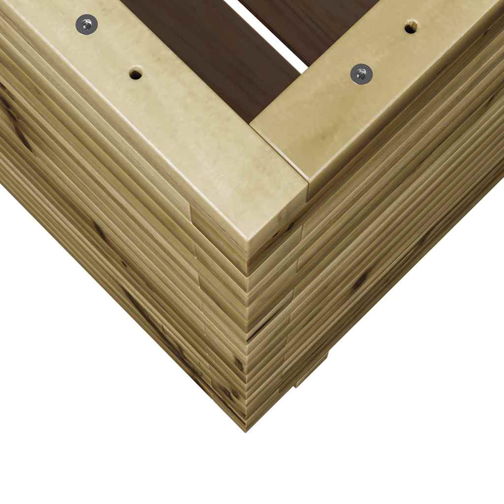 Fioriera da Giardino 60x60x72 cm in Legno di Pino Impregnato