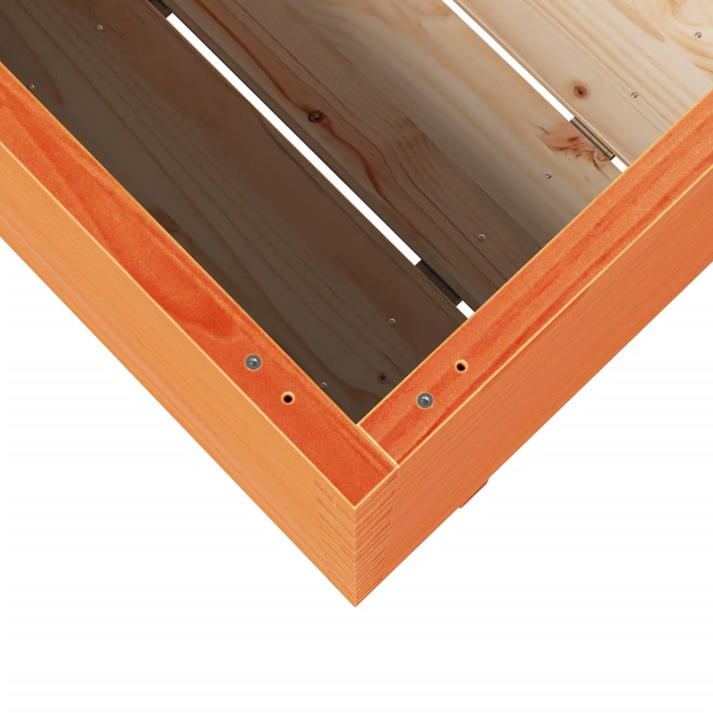 Fioriera Giardino Marrone Cera 90x60x72 cm Legno Massello Pino