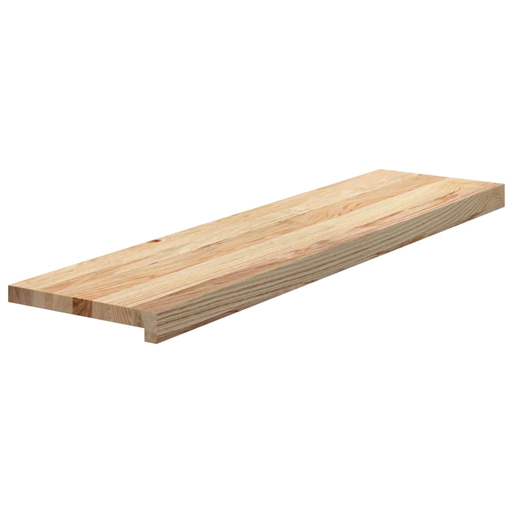 Gradini 8 pz 100x25x2 cm in Rovere Massello Non Trattato