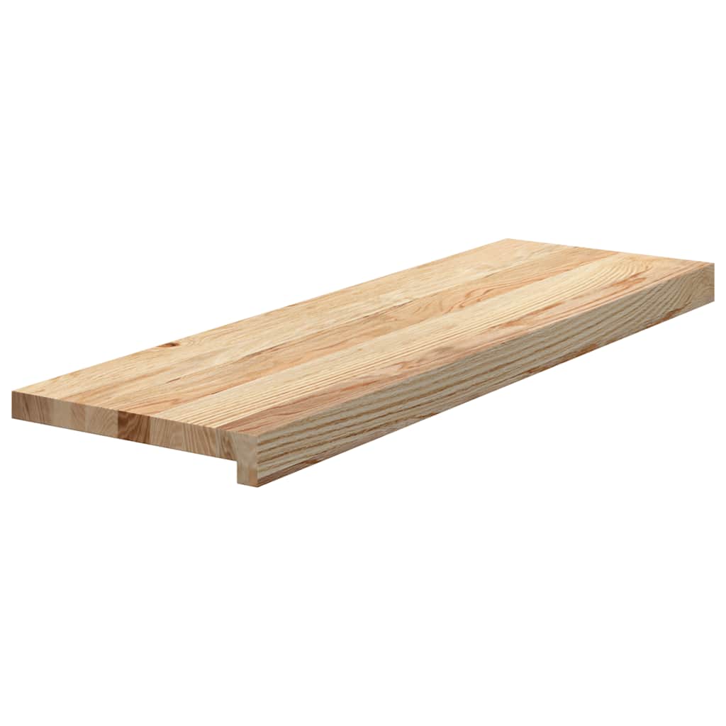 Gradini 12 pz 80x30x2 cm in Rovere Massello Non Trattato