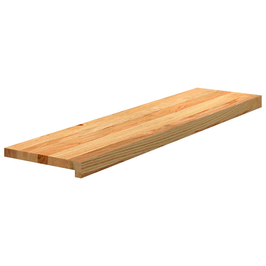 Gradini 8 pz Marrone Chiaro 100x25x2 cm Legno Massello Rovere