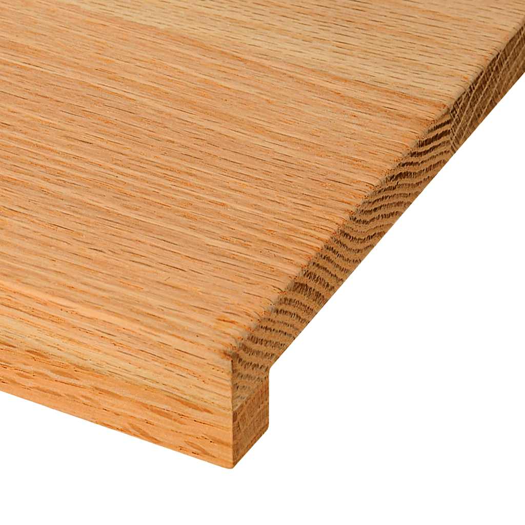 Gradini 8 pz Marrone Chiaro 90x30x2 cm Legno Massello Rovere