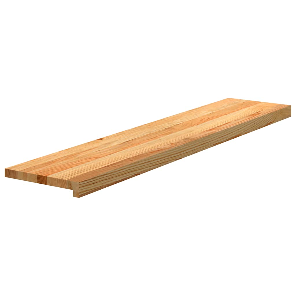 Gradini 8 pz Marrone Chiaro 120x30x2 cm Legno Massello Rovere
