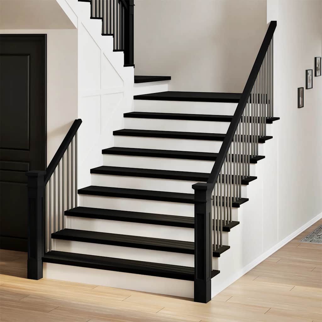 Gradini 4 pz Marrone Scuro 120x30x2 cm Legno Massello Rovere